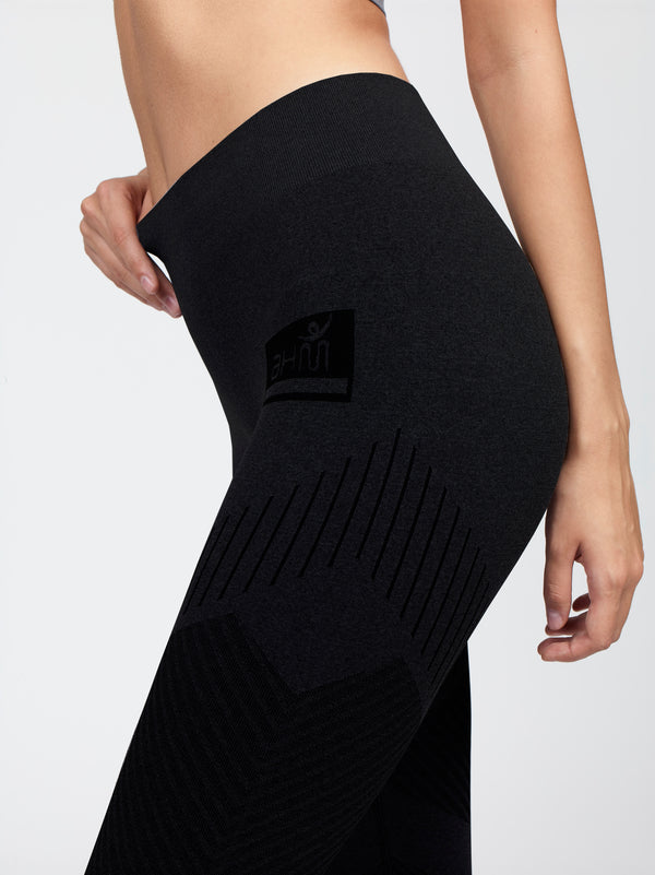 high waist flow legging black