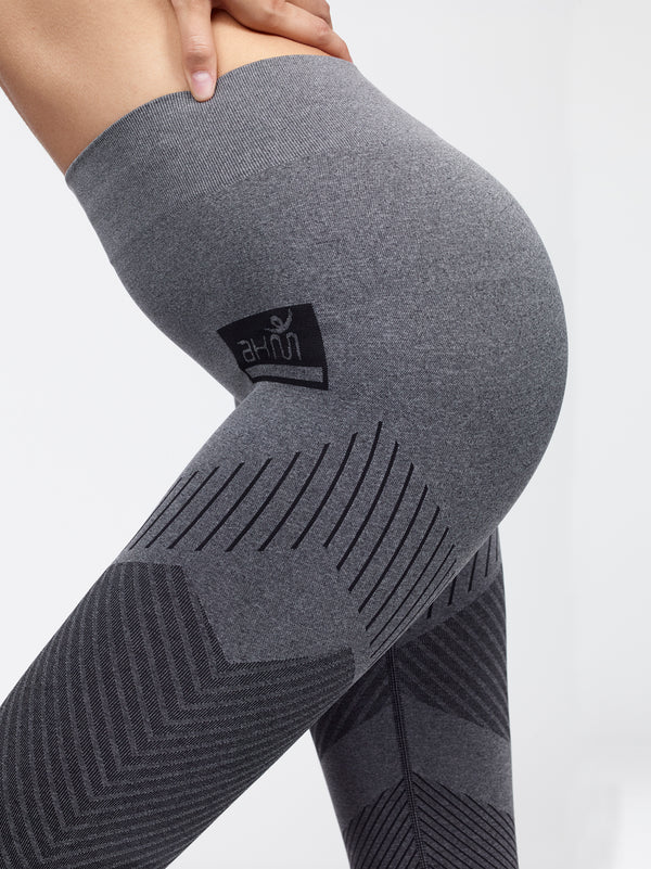 flow legging set gray black