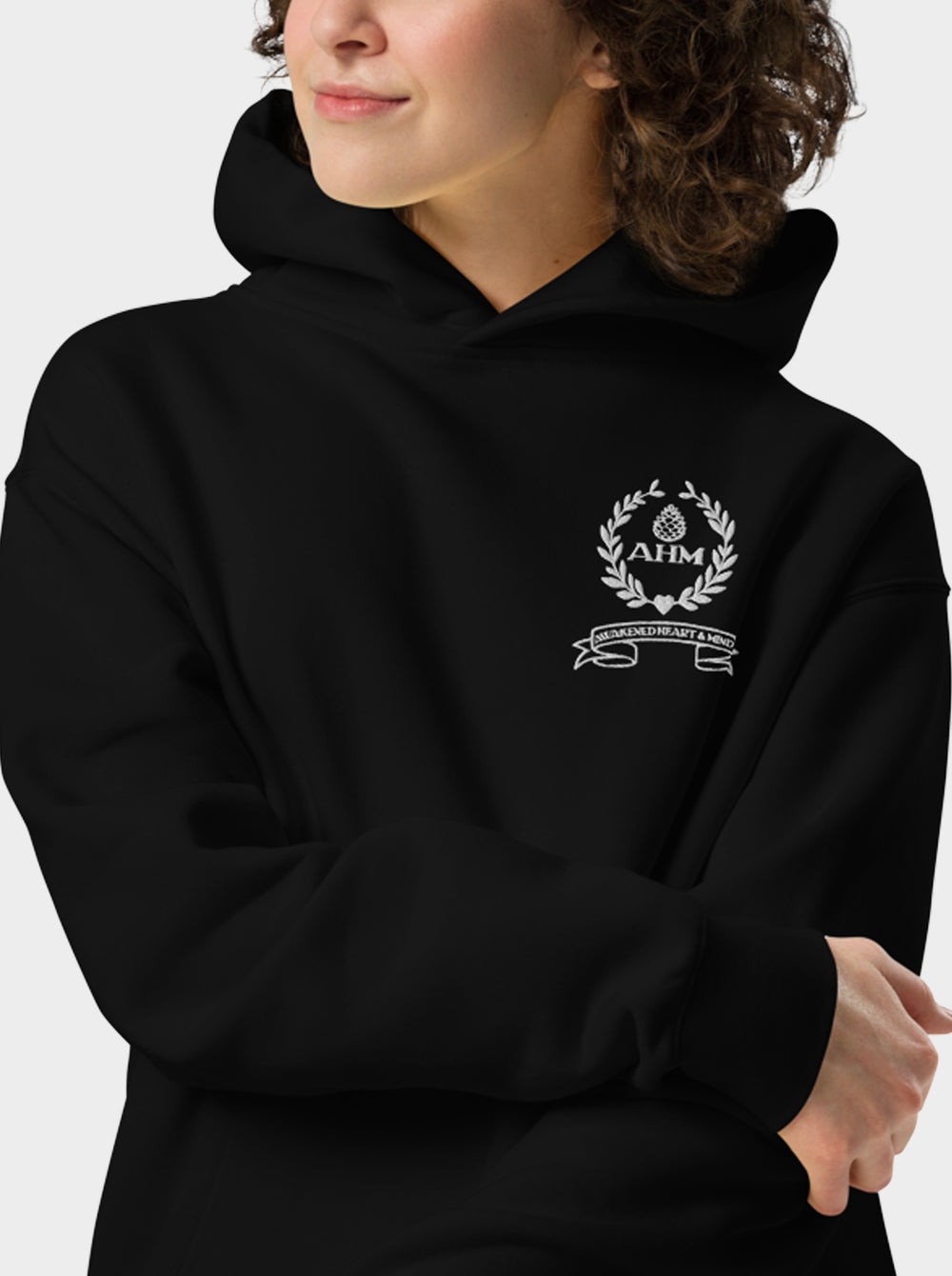 AHM Classic Crest Oversized Hoodie